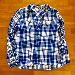 J.Crew 100% cotton plaid tunic shirt - size Small